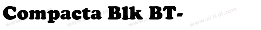 Compacta Blk BT字体转换